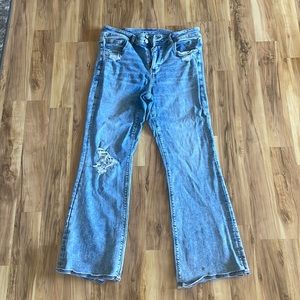 American Eagle stretch flare jeans size 14